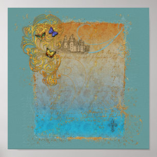 Poster du château médiéval Fairy Tale Print