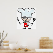 Poster du chef à la maison ou au restaurant (Cuisine)