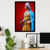 Poster du chef indien américain 36 x 24 (Bureau à domicile)