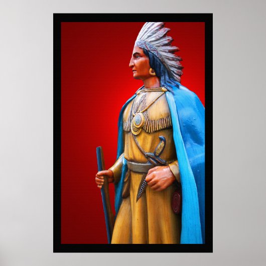Poster du chef indien américain 36 x 24 (Devant)