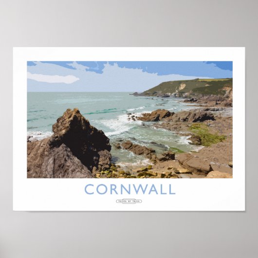 Poster du chemin de fer Cornwall (Devant)