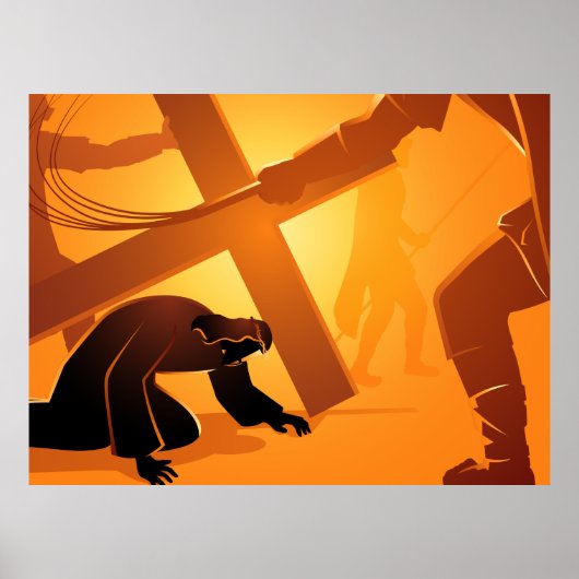 Poster du Chemin de la Croix 3e Station (Devant)