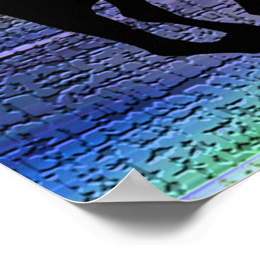 Poster du cheval de course noir (Coin)