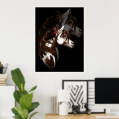 Poster du Cheval en Plumes Ombragé (Bureau à domicile)