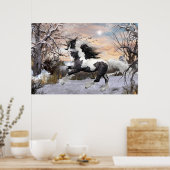 Poster du cheval Gypsy Vanner (Cuisine)
