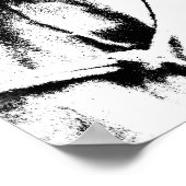 Poster du cheval - noir et blanc (Coin)