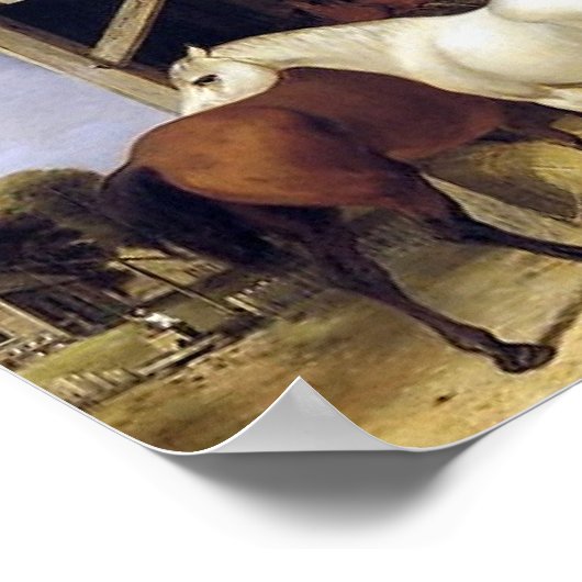 Poster du cheval vintage (Coin)