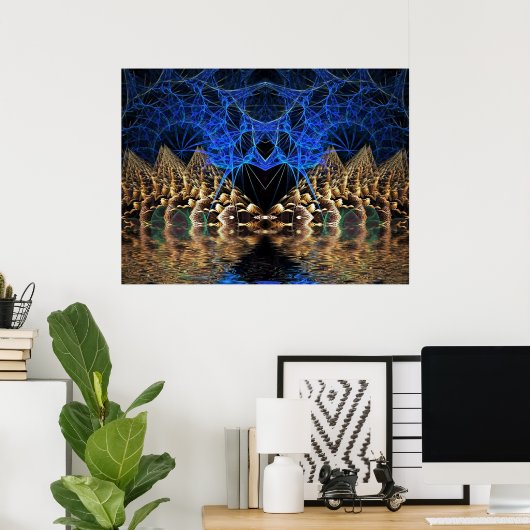 Poster du Chevalier fractal (Bureau à domicile)