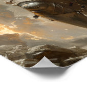 Poster du Chevalier Temple Mythique par Luis Ricar (Coin)