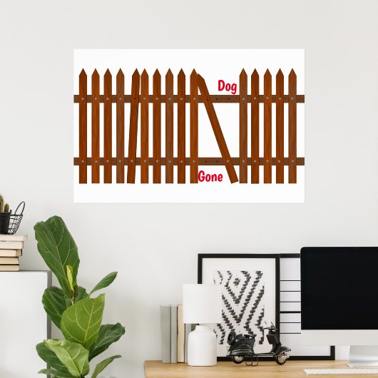 Poster du chien (Bureau à domicile)