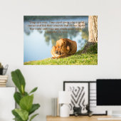 Poster du chien Boerboel avec Citation Inspiration (Bureau à domicile)