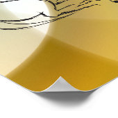 Poster du chien Dachshund Dormir (Coin)