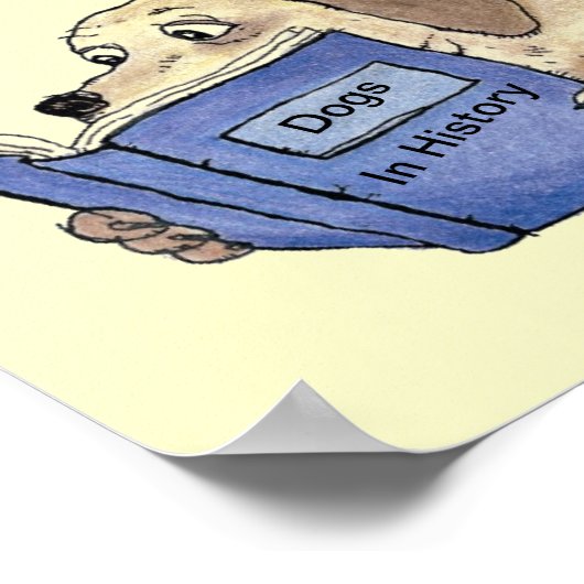 Poster du chien de lecture (Coin)