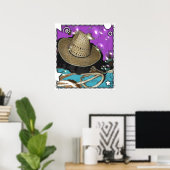 Poster du chien de Terre-Neuve (Bureau à domicile)