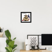 Poster du chien diable Semper Fi (Bureau à domicile)