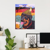 Poster du chien du patrimoine allemand (Bureau à domicile)