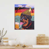 Poster du chien du patrimoine allemand (Cuisine)