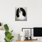 Poster du chien espagnol Cavalier King Charles Imp (Bureau à domicile)