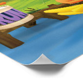 Poster du chien et du canard de WordWorld Dancing (Coin)