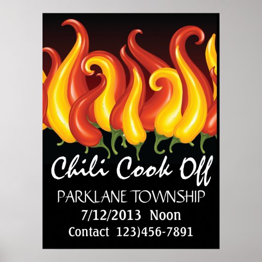 Poster du chili Cook Off - SRF (Devant)
