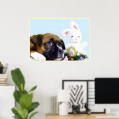 Poster du chiot de Pâques (Bureau à domicile)