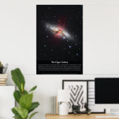 Poster du Cigar Galaxy (M82) (Bureau à domicile)