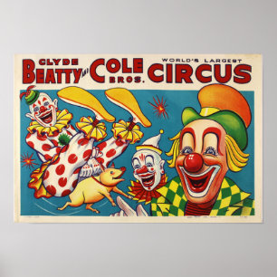 Poster du cirque Clyde Beatty & Cole Bros
