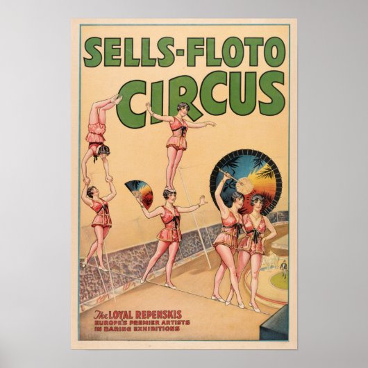 Poster du Cirque du Loyal Repenskis Tightrope (Devant)