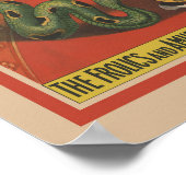 Poster Du Cirque Montrant L'Amusant Antique Des Cl (Coin)