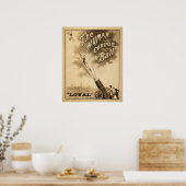 Poster du Cirque vintage Le Balle du Cannon humain (Cuisine)