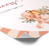 Poster du citrouille Bow Baby shower Faveurs (Coin)