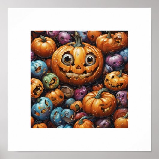 Poster du Citrouille d'Halloween Cute Candy (Devant)