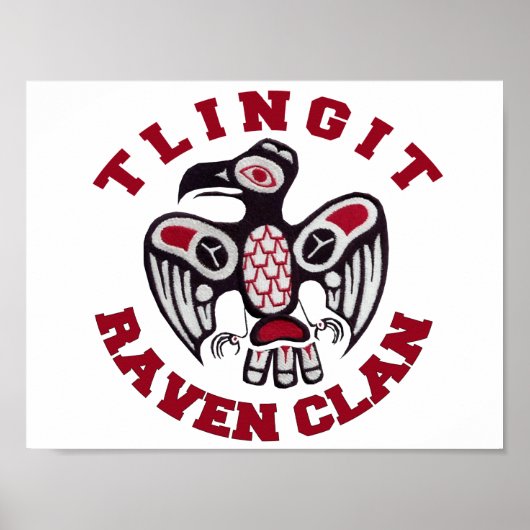 Poster du clan Tlingit Raven (Devant)