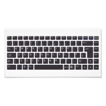 Poster du clavier de l'ordinateur