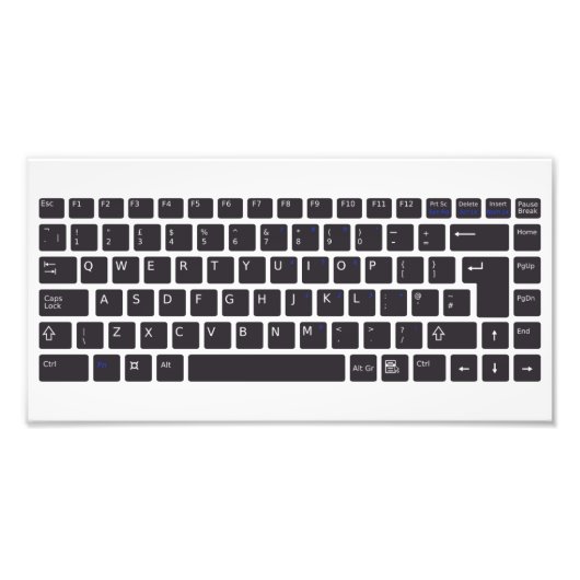 Poster du clavier de l'ordinateur (Devant)