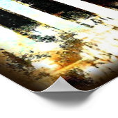 Poster du clavier de piano musicale Grungy (Coin)