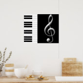 Poster du Clef de Piano Treble (Cuisine)