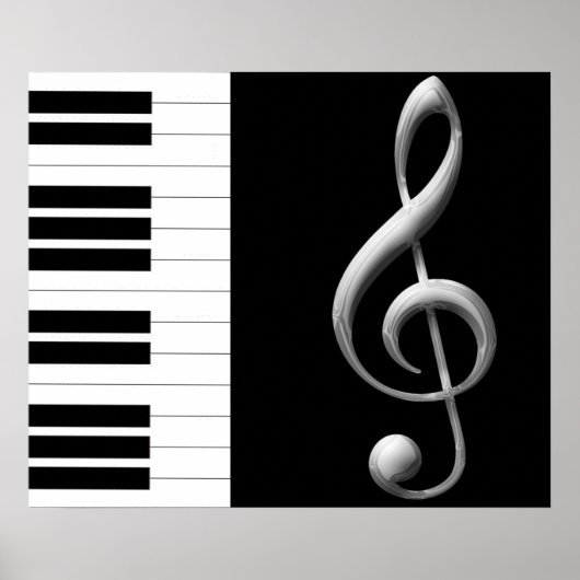 Poster du Clef de Piano Treble (Devant)