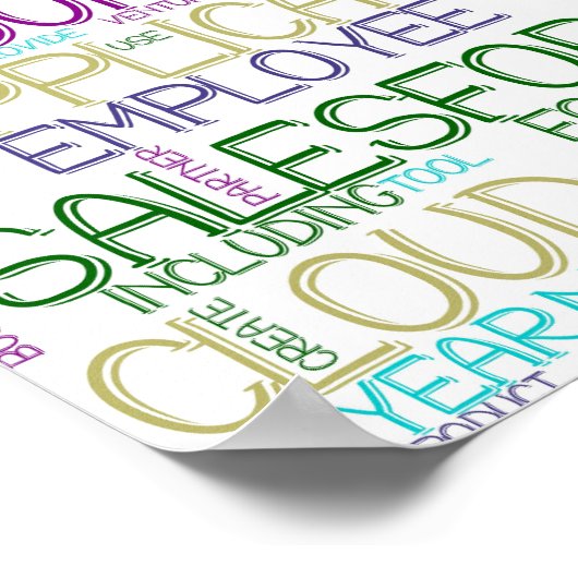 Poster du Cloud Word de Salesforce (Coin)