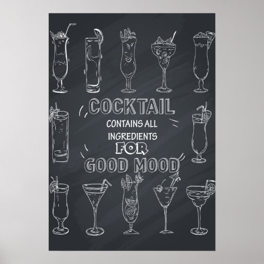 Poster du Cocktail Fun Chalkboard Party (Devant)