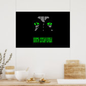 Poster du code binaire (Cuisine)