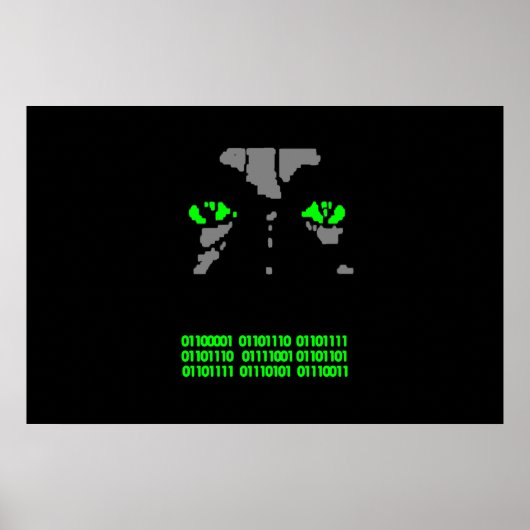 Poster du code binaire (Devant)