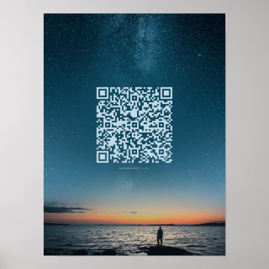 Poster du code QR motivationnel quotidien (Devant)
