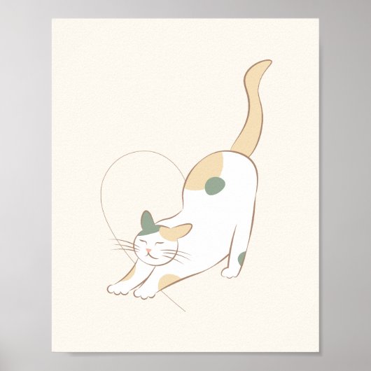 Poster du coeur de chat (Devant)