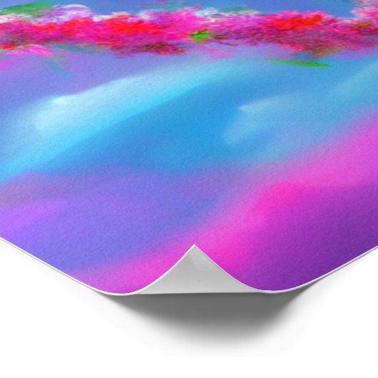 Poster du coeur de fleurs (Coin)