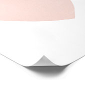 Poster du coeur de la pépinière rose pâle (Coin)