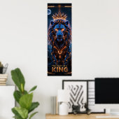 Poster du Coeur d'un Roi - Cyber Lion (Bureau à domicile)