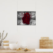 Poster du coeur humain foncé (Cuisine)