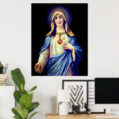 Poster du Coeur Immaculé de Marie (Bureau à domicile)