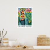 Poster du Coeur Immaculé de Marie, 18x24" (Cuisine)